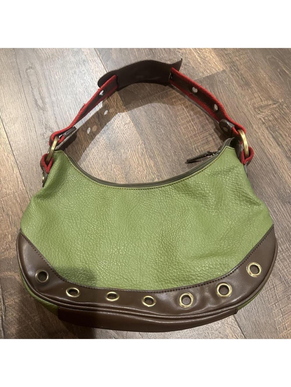 Tommy Hilfiger Women's Green and Khaki Bag